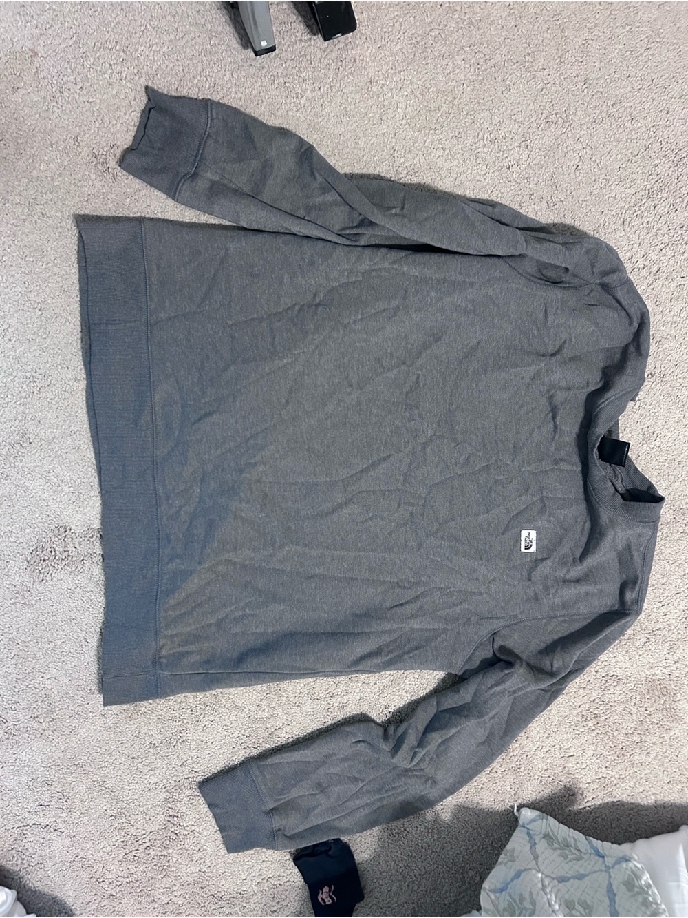 The North Face Men's Dark Gray Crewneck Sweatshirt